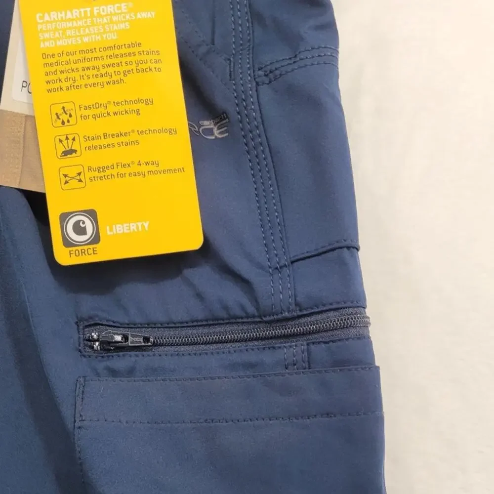 Carhartt C55106 Force Liberty Scrub Pants Blue Mens 2XL New Healthcare Uniform